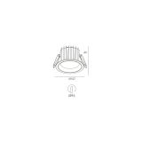 Skarlat RDL73028-3.5 15W BK 4000K