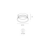 Skarlat RDL73032 10W BK 3000K