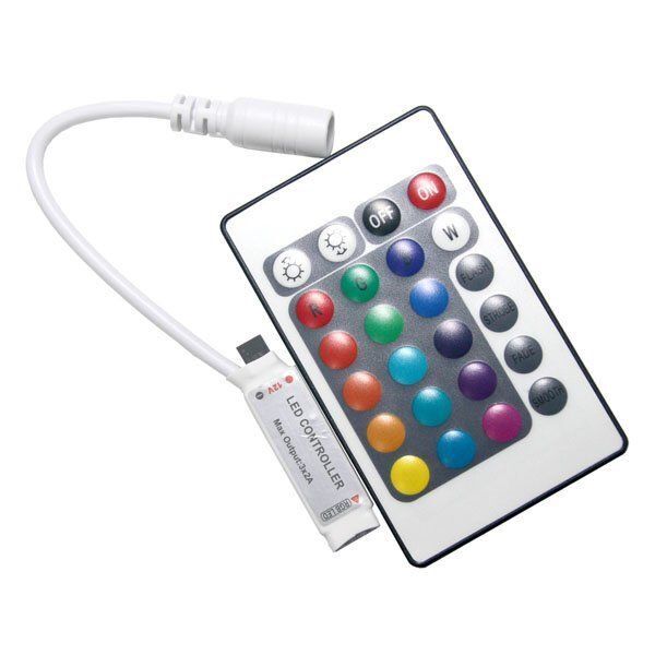 Контроллер RGB OEM 6А-IR-24-MINI инфракрасный пульт 24 кнопки