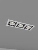 Skarlat RGL7116-3 3х18W WH+BK 3000K