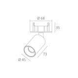 Skarlat RSL74077 7W WH+BK 3000K