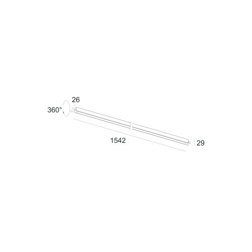 Skarlat RWLB156 30W BK 4000K