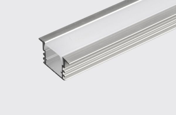 Лед профиль врезной 12х24мм ALP PXG-1204A C9 серый по 3м