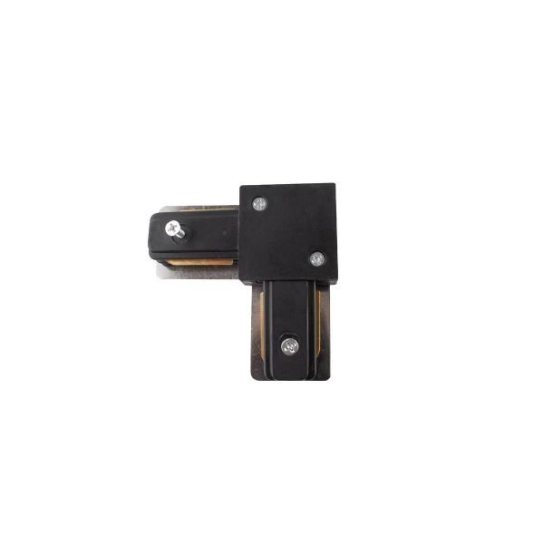 Конектор кутовий для трековї шини STR-2102-11 Чорний