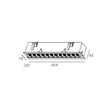 Skarlat RSL74108 12х2W WH+BK 3000K