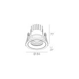 Skarlat RSL74132 7W WH+BK 4000K