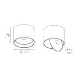 Skarlat RSLC78054 7W BK+WH 4000K