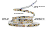 Світлодіодна LED стрічка PROLUM™ 12V; 2835\120; IP20; Series "PRO", Нейтральний-Білий (3800-4300K)