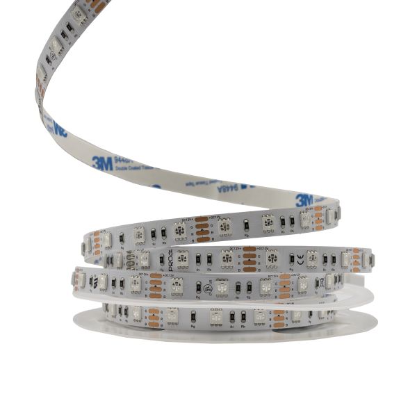 Світлодіодна LED стрічка PROLUM™ 12V; 5050\60; IP20; Series "PRO", RGB