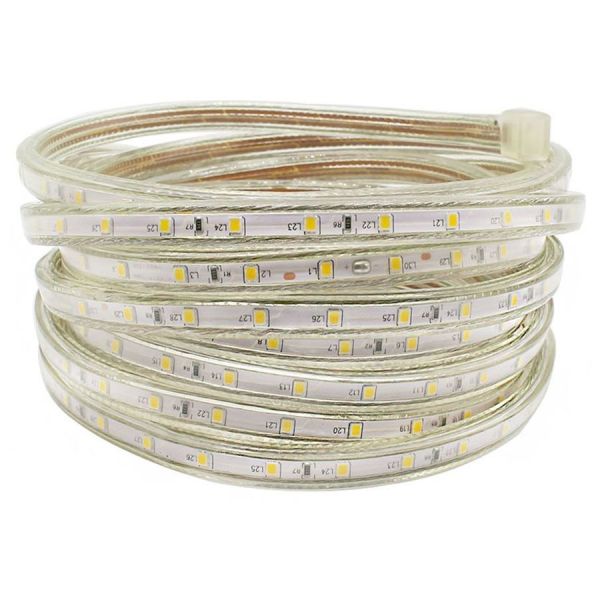 Світлодіодна LED стрічка гнучка 220V PROlum™ IP68 2835\60 Series "S", Білий (5500-6000К)