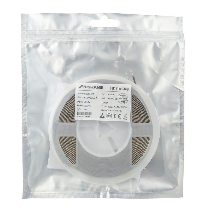LED лента 12В 2835-60 12Вт 1000Lm RD0060TA-A 6500K IP33 CRI 80