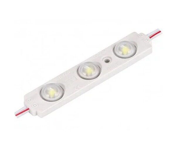 Світлодіодний модуль PROLUM V1, SMD5730, 3LED, 12V, 1.5W, З лінзою; Білий