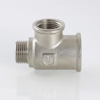 Трійник з переходом на зовнішню різьбу 3/4"х3/4"х1/2" внутрішня-внутрішня-зовнішня різьба
