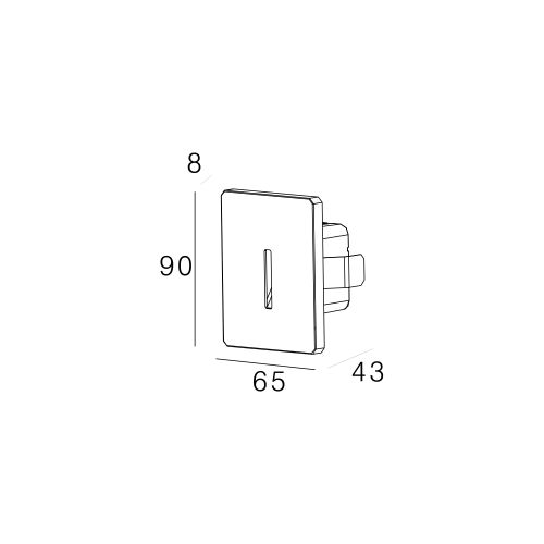 Skarlat RWLB108 1W BK 4000K