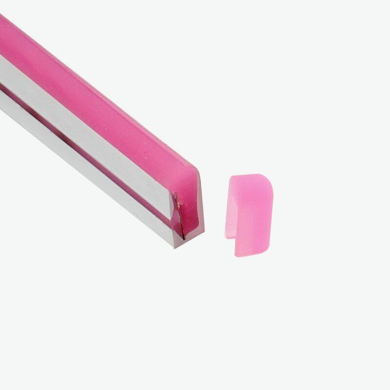 Заглушка PROLUM™ для LED неону 8x16 ,Лимонно-Жовтий