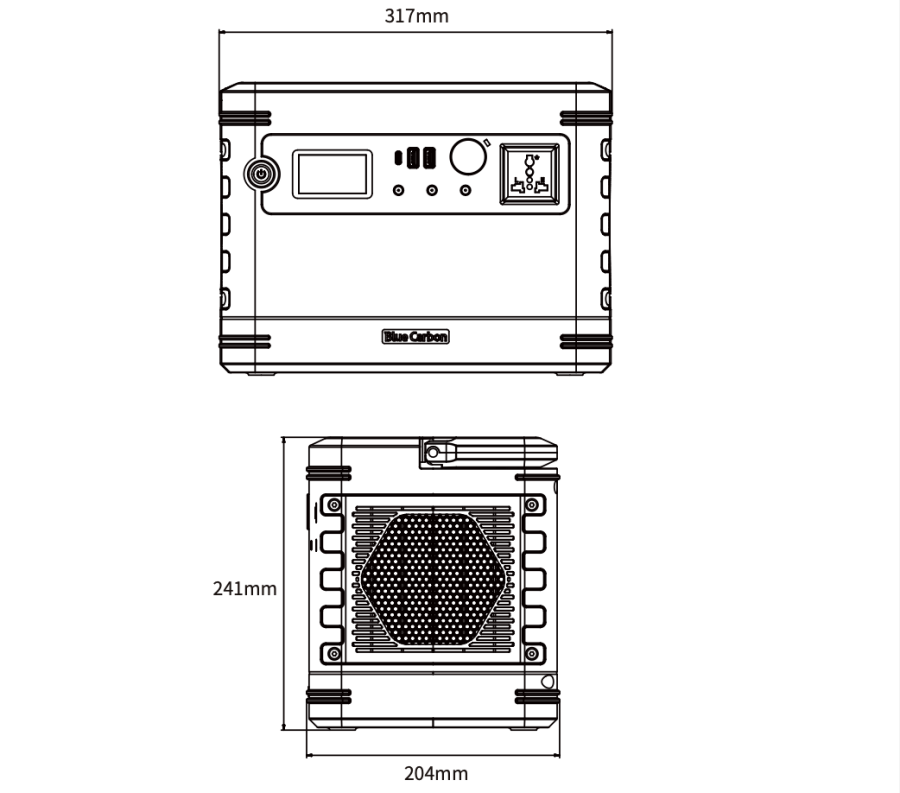 Портативне джерело живлення Brazzers 1,1 кВт BCT-SPS 12-80 BRPRS-1024Wh + POLY Solar panel 160W Lithium-ion 12,8V 317х241х204мм 12кг