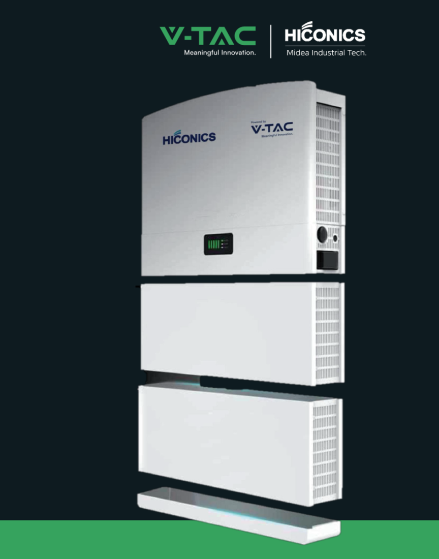 Інвертор 6кВт з 2шт АКБ по 5кВт Домашня система HEC2-BHP100r2 ALL in ONE Hiconics MIDEA 10kW+ 6kW HYBRID + BMS, LiFePo4, IP65, 85-400V, charge 10KW в ЧАС, RS485/CAN, WIFI, 6000Cycles, BOX