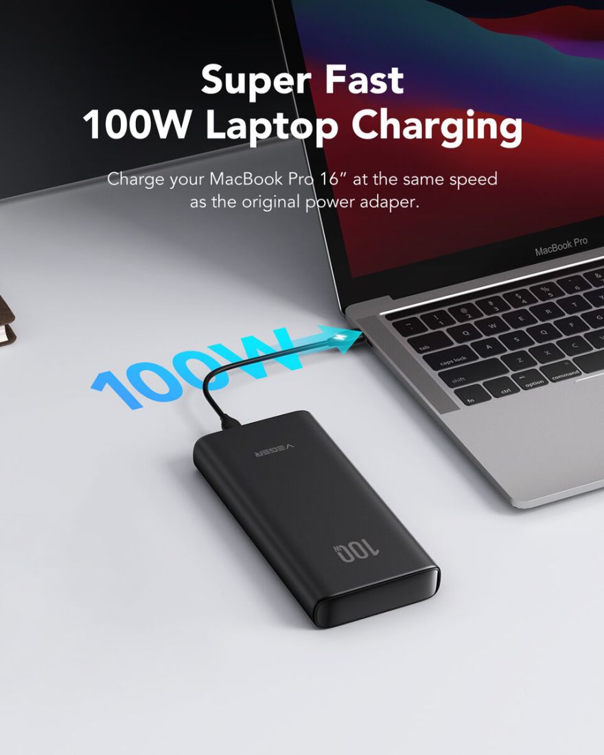 Зовнішній акумулятор Power Bank VEGER 20000MAH (W2032C)