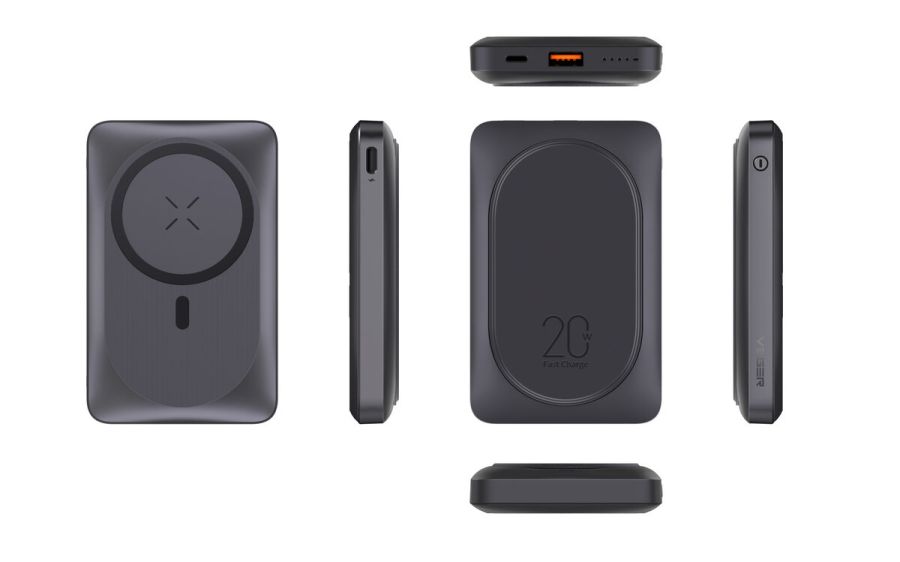 Зовнішній акумулятор Power Bank VEGER MagOnStand 10000MAH (W1175)