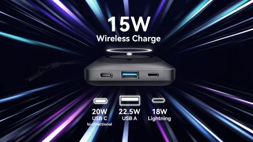 Зовнішній акумулятор Power Bank VEGER MagOn 10000MAH (W1151)