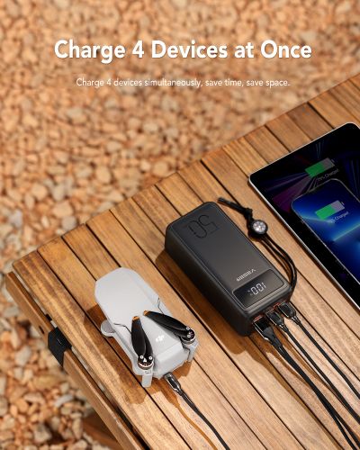 Зовнішній акумулятор Power Bank VEGER TANK LITE 50000MAH (W5001)