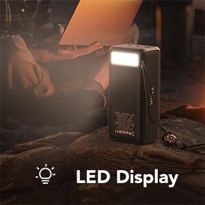Зовнішній акумулятор Power Bank VEGER TANK LITE 50000MAH (W5001)